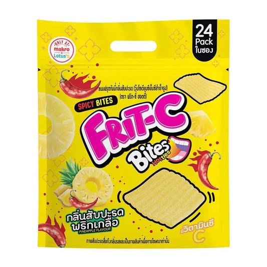 FRIT-C Hottie Gummy Pineapple Candy 20g pack with colorful pineapple-shaped gummies on a white background.