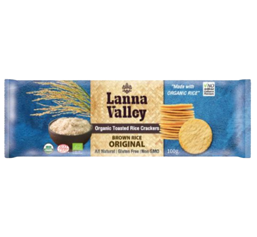 Lanna Valley Organic Rice Crackers Original