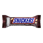 Snickers Original flavor 35g chocolate bar in its packaging, a popular dry grocery snack with caramel, nougat, and peanuts.