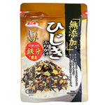Hamamotome Mutenka Furikake Hijiki, Japanese seaweed seasoning with dried hijiki seaweed, for rice and dishes.