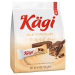 Kagi Mini Chocolate Wafer, a confectionery snack with crispy wafer layers covered in chocolate, shown in the image.