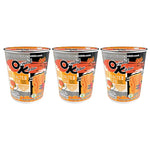 Mama Oriental Kitchen Dried Instant Cup Noodles stir fried in a bowl, ready to enjoy, showcasing the dry grocery noodle product.