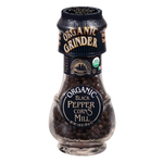 Drogheria black pepper mill with corn design, used for grinding fresh black pepper in the kitchen or at the dining table.