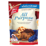 Mommade All Purpose Flour bag for grocery use, showing the Mommade brand label and white flour inside a paper bag.