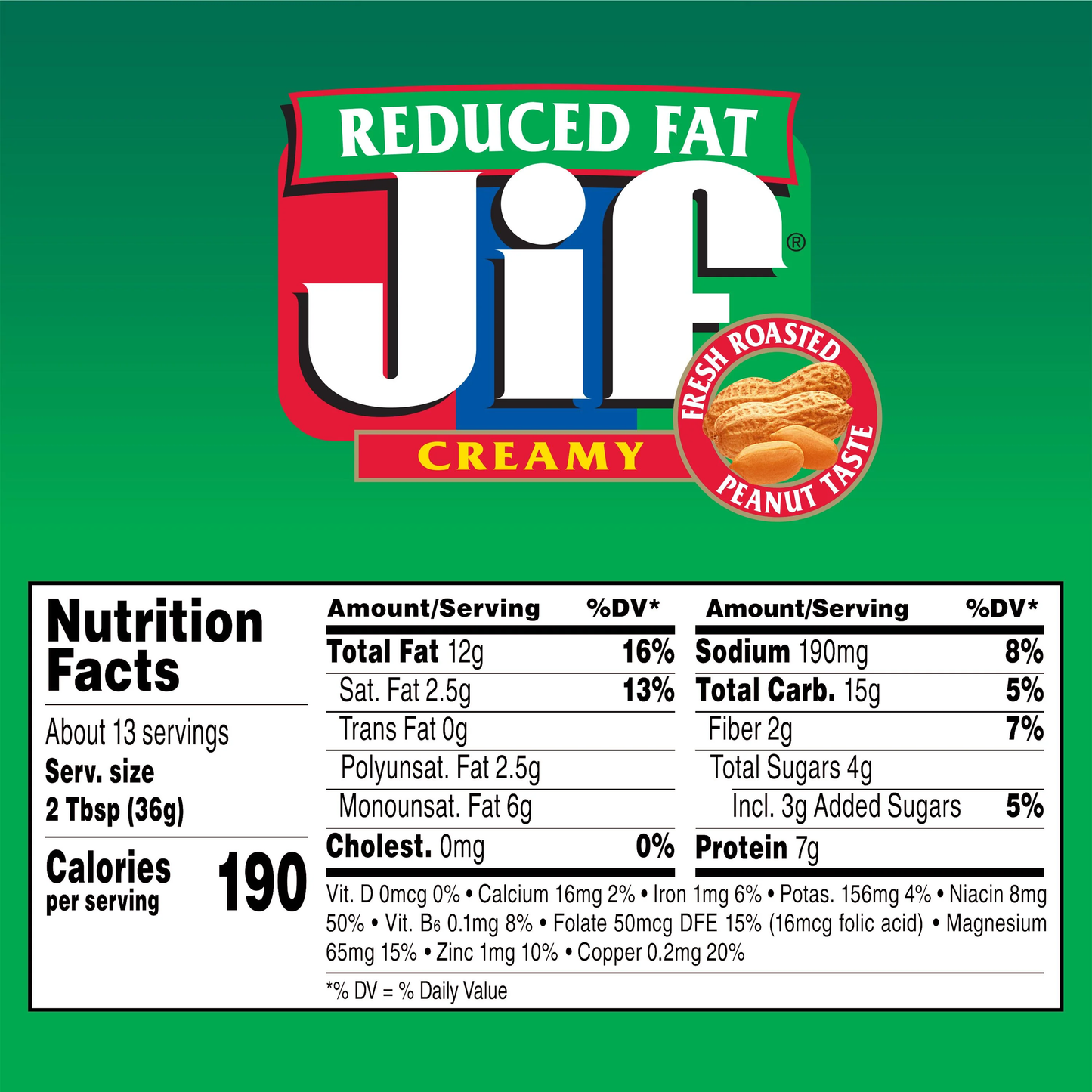 Jif Reduced Fat Creamy
