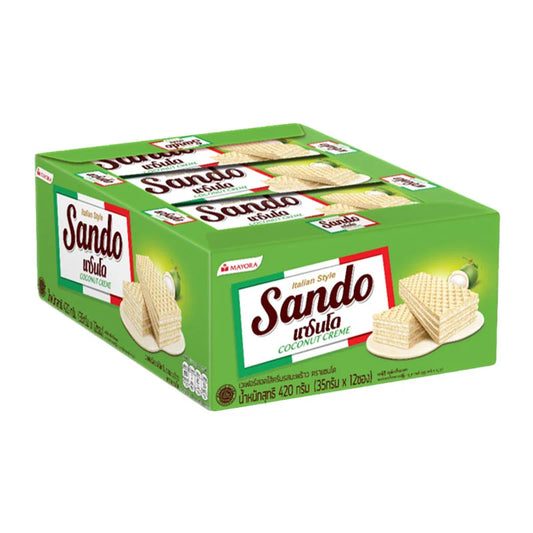 Wafello Wafer Cream Coconut 35g x12