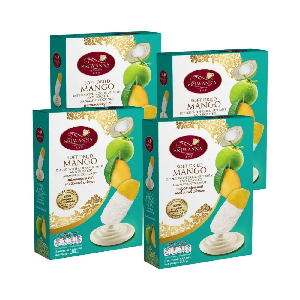 SRIWANNA Set Soft Baked Mango Coated With Coconut Milk And