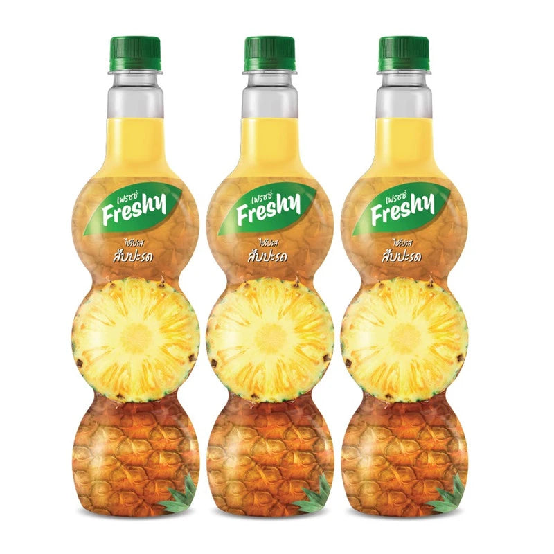 FRESHY Syrup Pineapple Flavoured 710ml x3