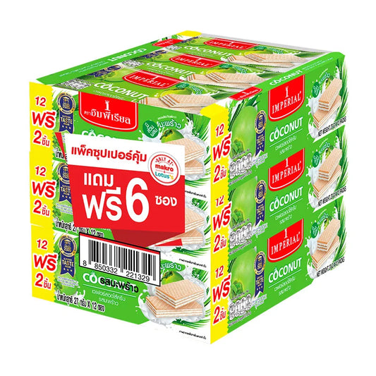 Imperial Wafers Filled With Coconut Cream Flavoured 378g x3