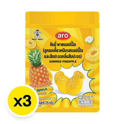 ARO Gummy Pineapple 125g x3