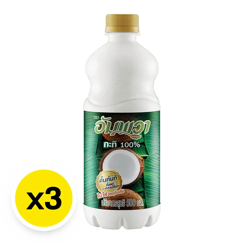Ampawa Coconut Milk PET 500ml x3