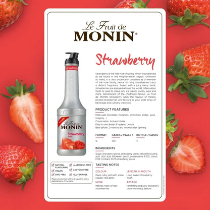 Monin Strawberry Fruitmix 1000ml