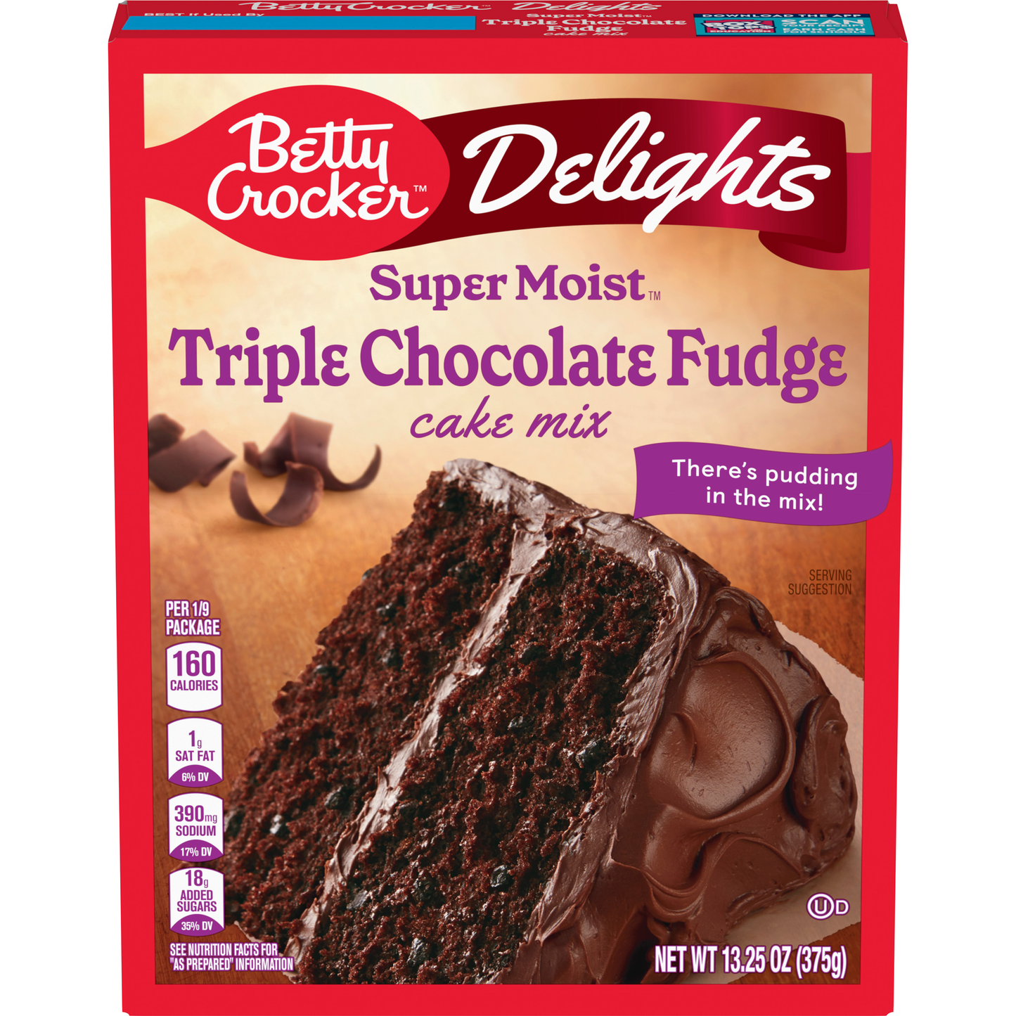 Betty Crocker Triple Chocolate Fudge Cake Mix