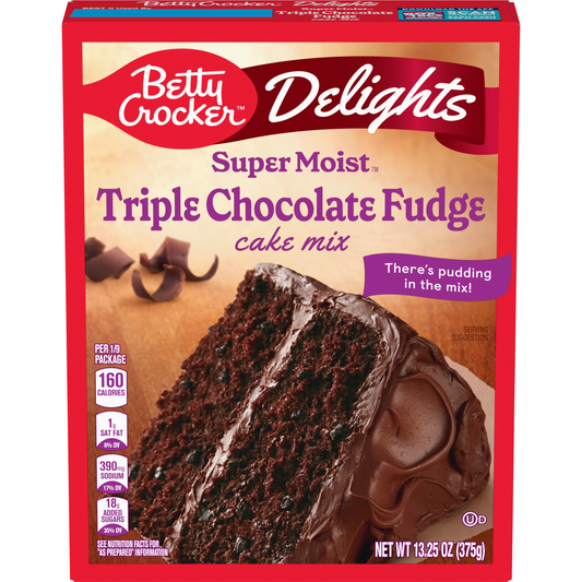 Betty Crocker Triple Chocolate Fudge Cake Mix