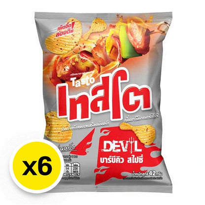 Tasto Devil Potato Rock Chips Max Spicy 42g x6