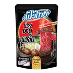 Fa Thai Instant Concentrated Shabu Soup in a jar, ready to add flavor to Asian hot pot dishes.