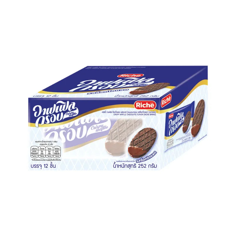 RICHE CRISPY WAFLLE CHOCOLATE FLAVOR 21g x12