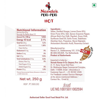 Nandos Peri Peri Hot Sauce