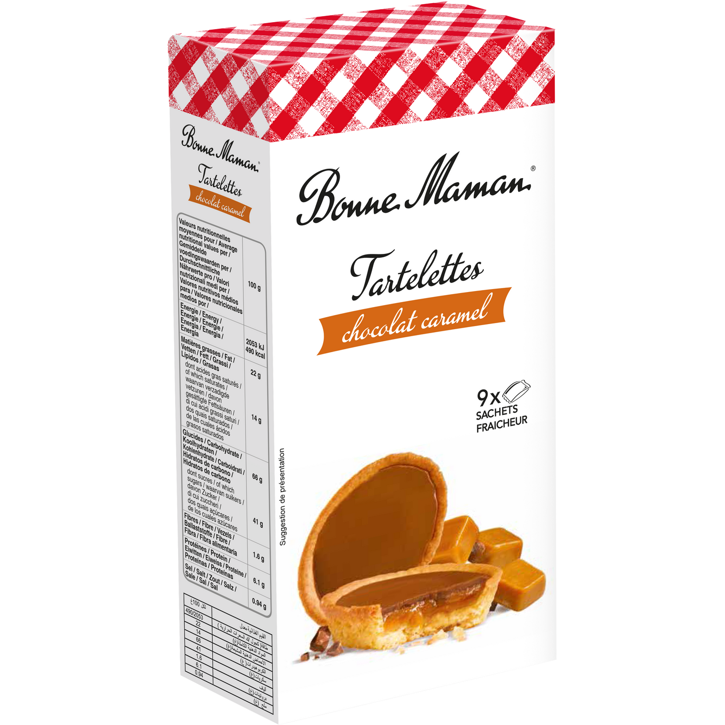 Bonne Maman Chocolate Caramel Tartlets