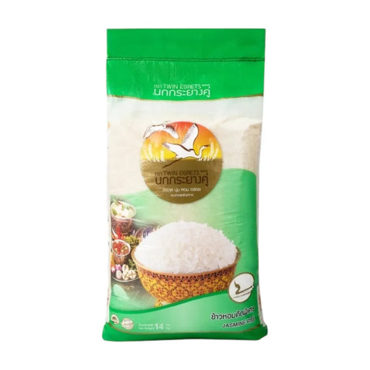Nokkrayangkoo Double Egret Jasmine Rice Green Sack