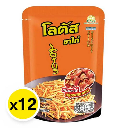 Lotus Stick Bacon Biscuit 20g x12