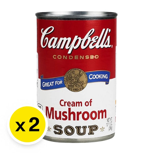 Campbells Mushroom Cream Soup 298g x2