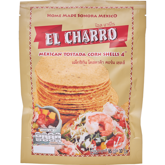 El Charro Mexican Tostada Corn Shells 4"