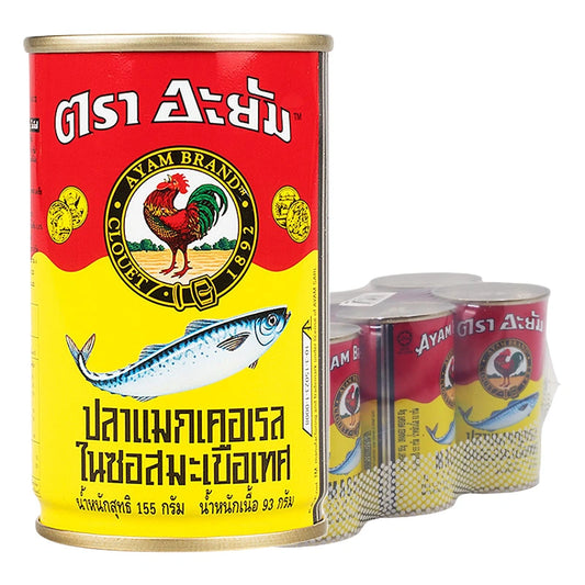AYAM Mackerel In Tomato Sauce 155g x6