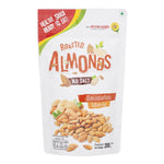 Flower Food No Salt Almonds in a clear jar, showcasing crunchy, salted almonds perfect for healthy confectionery snacking.