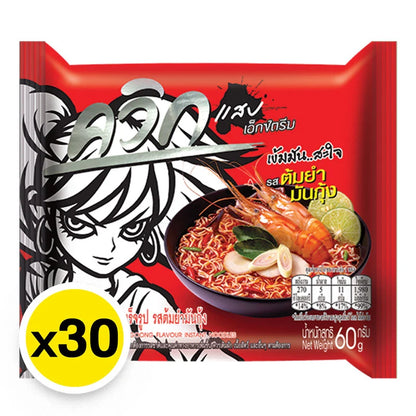 Quick Instant Noodle Tom Yum Mun Kung 60g x30