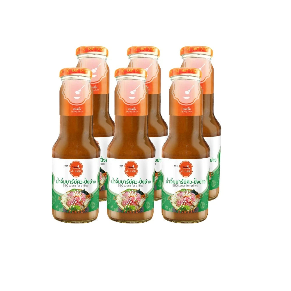 J-lek Jae Lek Barbecue Sauce Grilling Pack Of 6 Bottles 340g