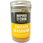 Sainsbury's Itc Chicken Seasoning in a spice jar, used for adding flavor to chicken dishes in cooking and meal preparation.