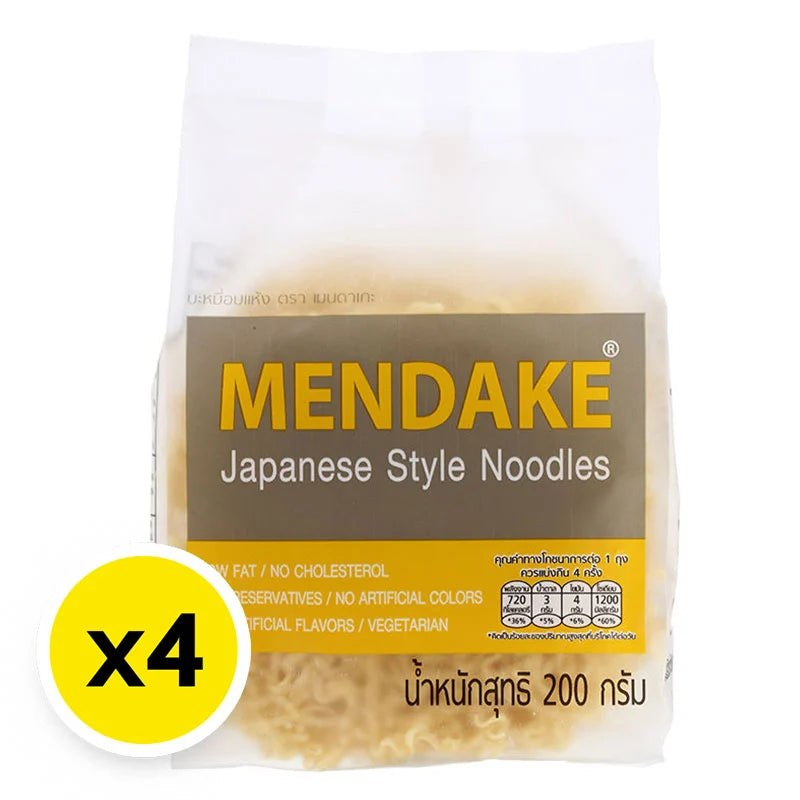 Mendake Japanese Style Noodles 200g x4