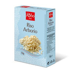 Robo Arborio rice 1kg package showing the dry, white, short-grain rice suitable for risotto and Italian dishes.