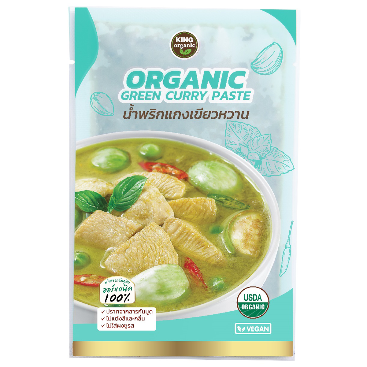 King Organic Organic Green Curry Paste