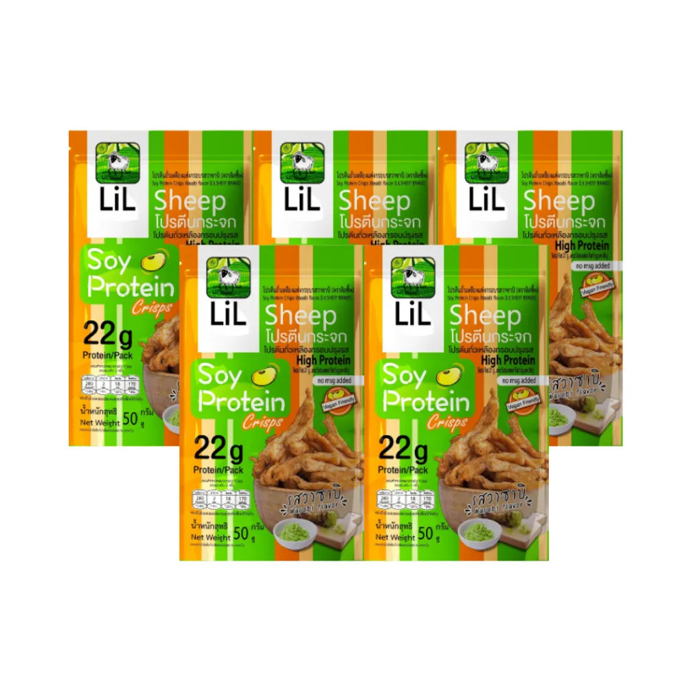 LILSHEEP Glass Protein Soy Protein Crisps Fragrant Wasabi