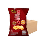 Rise Buddy Rice Chippies snack package showing crispy rice chips in a bright, colorful bag from Rise Buddy brand.