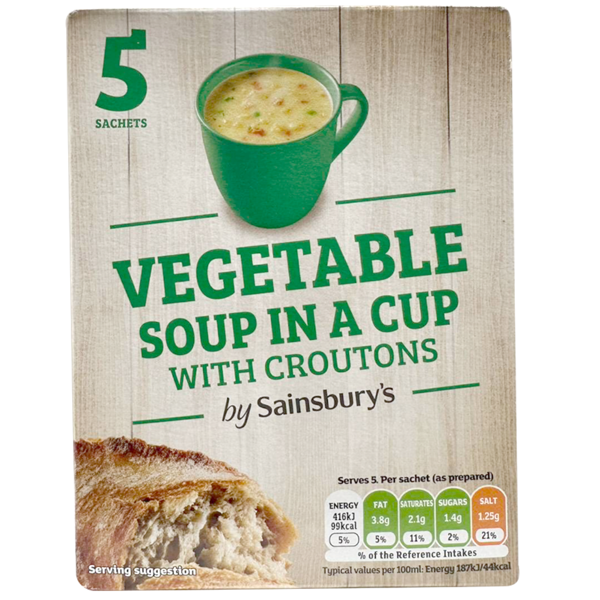 Sainsbury's Vegetable Soup In A Cup With Croutons