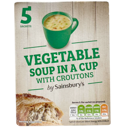 Sainsbury's Vegetable Soup In A Cup With Croutons