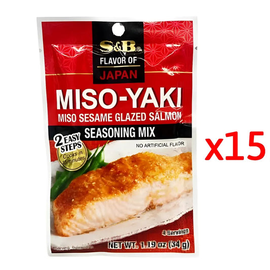 S & B Miso-Yaki Seasoning Mix 34g x15 sachets