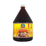 Deksomboon Mushroom Sauce 2200ml bottle, a dry grocery product with a dark soy-like sauce in a large plastic container.