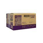 Lady Anna Double Mushroom Instant Soup in dry grocery package, featuring a bowl of prepared mushroom soup with fresh ingredients.