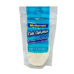 Mcgarrett Fish Gelatin 75g package, dry grocery product with clear branding and labeling, ready for culinary use or baking.