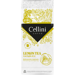 Cellini Lemon Tea capsules for drinks, showing a close-up of the capsule packaging with lemon tea flavor branding.
