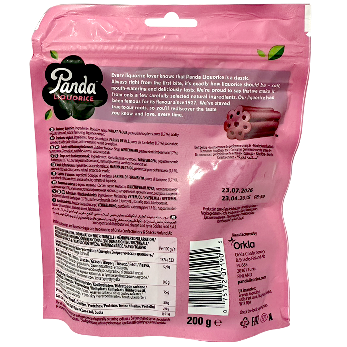 Panda Liquorice Raspberry