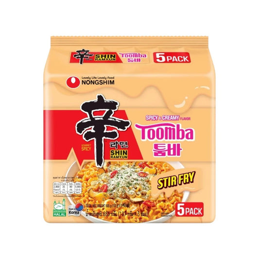 NONGSHIM [pack Of 5 Packets] TOOMBA Shin Ramyun Stir Fry Toomba