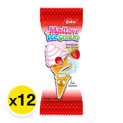 Urko Erko Mellow ICE Cream Strawberry 15g x12
