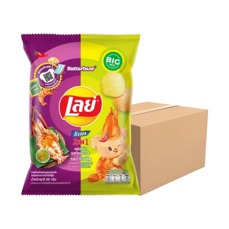 LAYS ROCK GRILL PRAWN 69g x24