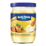 Jar of Best Foods Mayonnaise with a white lid and label, featuring the Best Foods logo and creamy mayonnaise inside.