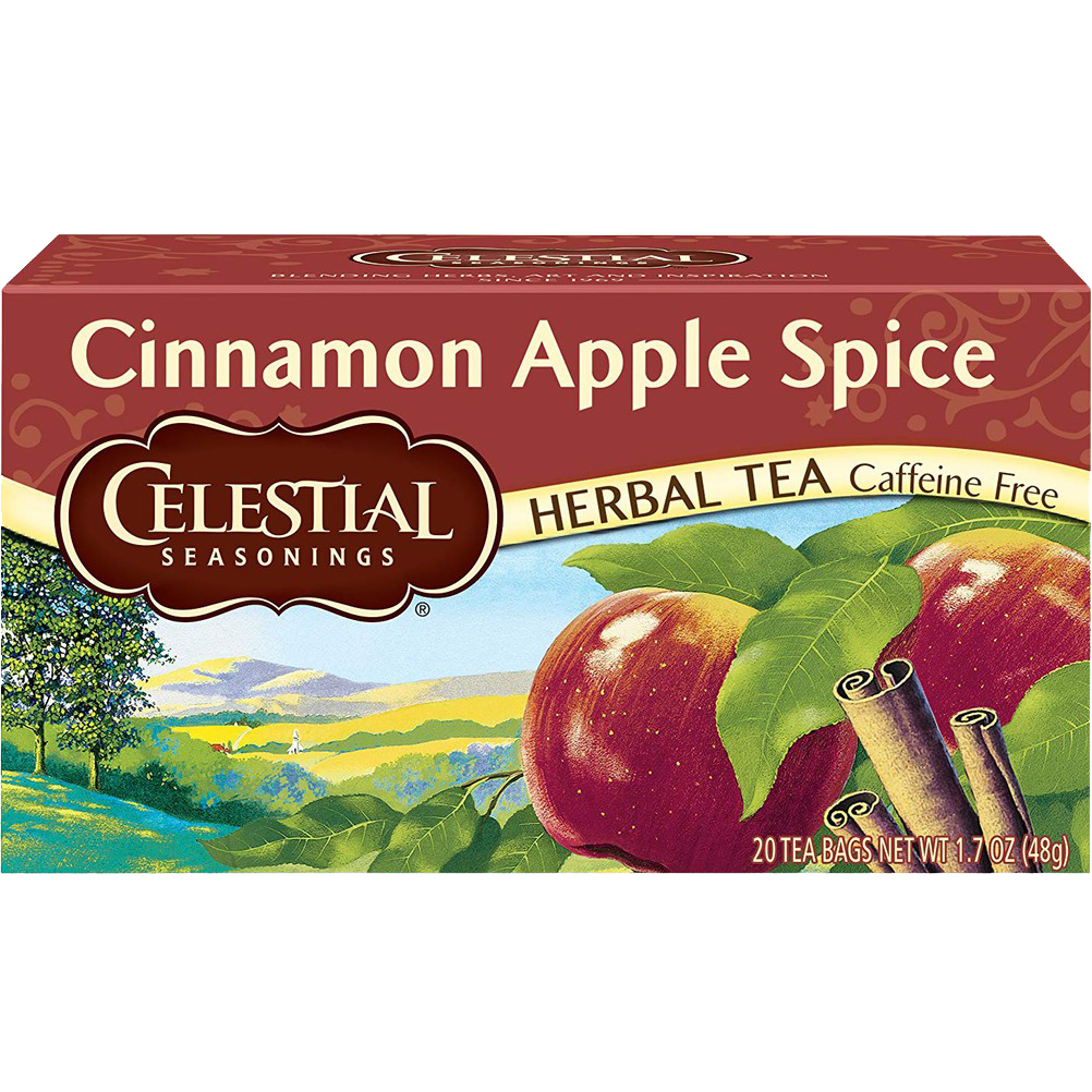 Celestial Seasonings Cinnamon Apple Spice Herbal Tea Caffeine